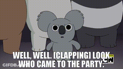 Koala Bear Saying Well Well Clapsing GIF