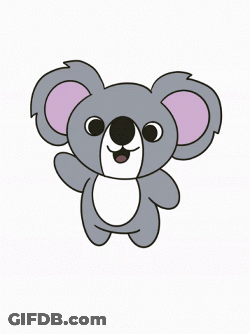 Koala Waving Hi GIF