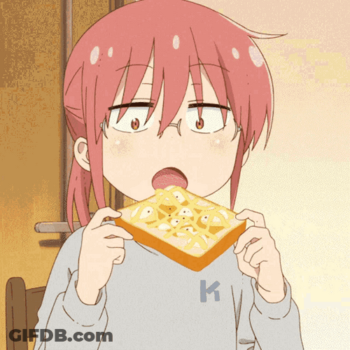 Kobayashi Eating Bread GIF