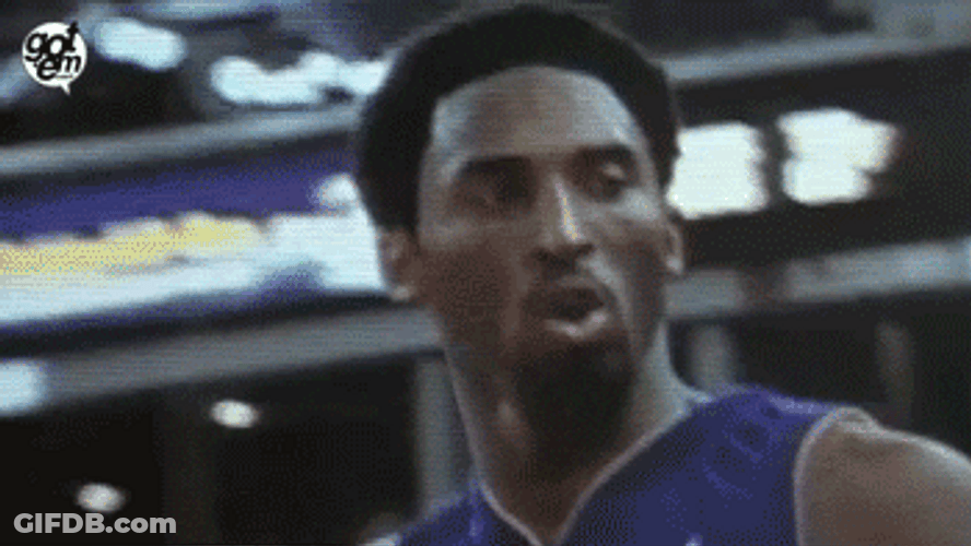 Kobe Blowing Steam Off GIF