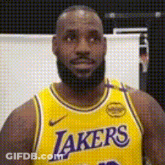 Kobe Bryant And LeBron James Standing Next To Each Other GIF