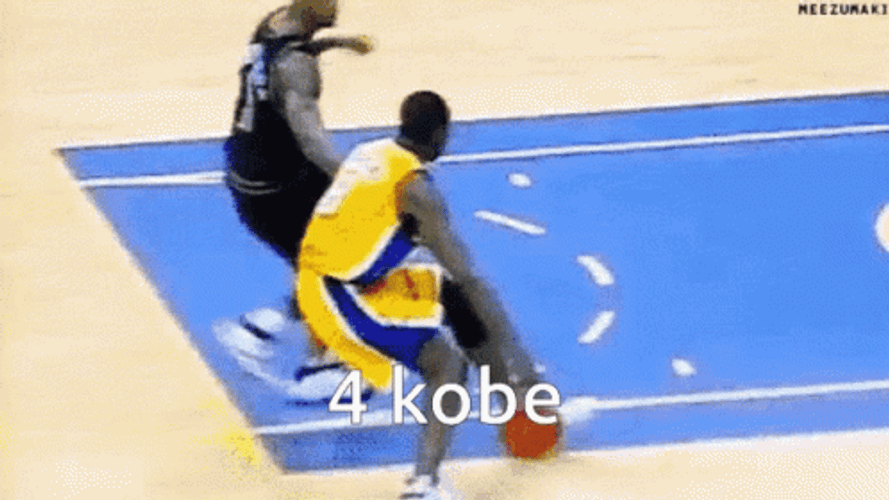 Kobe Bryant Behind The Back Dunk GIF
