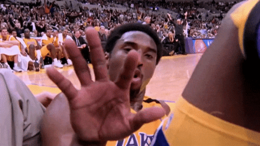 Kobe Bryant Cute Wave GIF