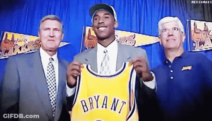 Kobe Bryant Draft Day GIF