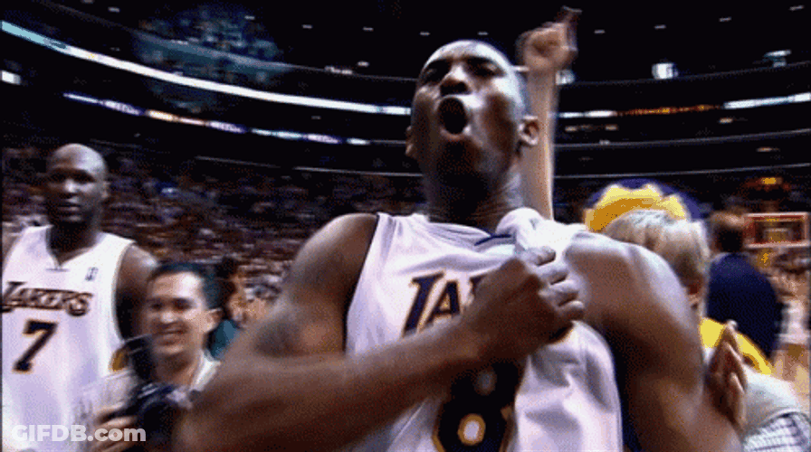 Kobe Bryant Excited Scream GIF