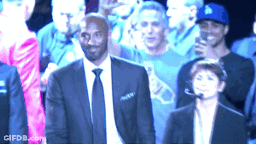 Kobe Bryant Grand Retirement Entrance GIF
