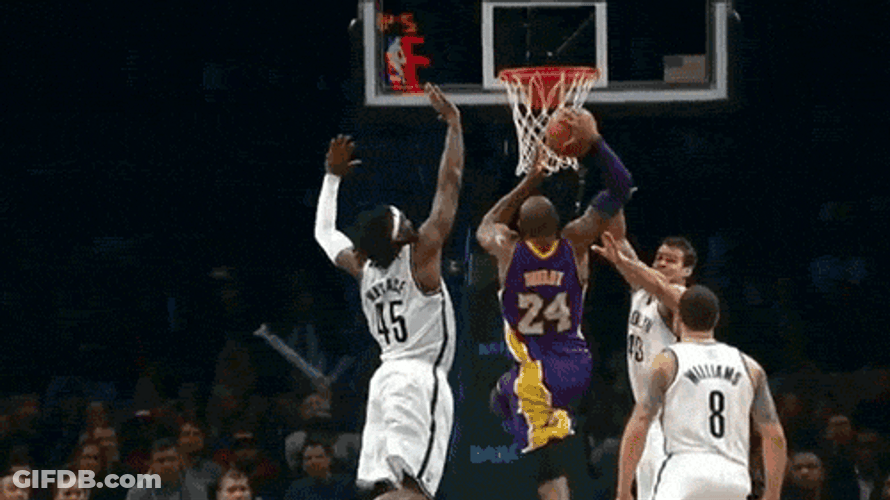 Kobe Bryant Hard Dunk GIF