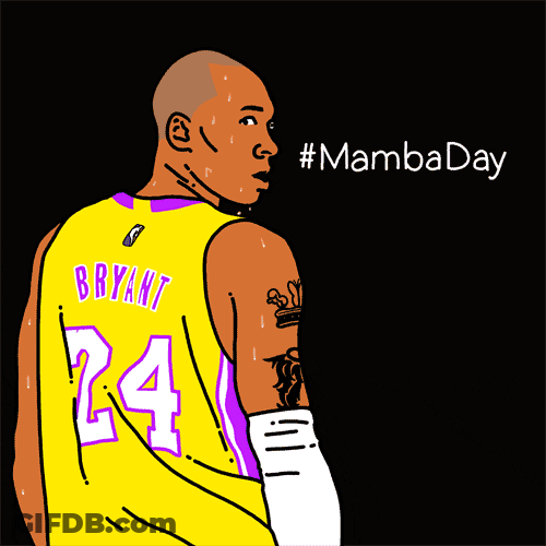 Kobe Bryant Hashtag Mamba Day GIF