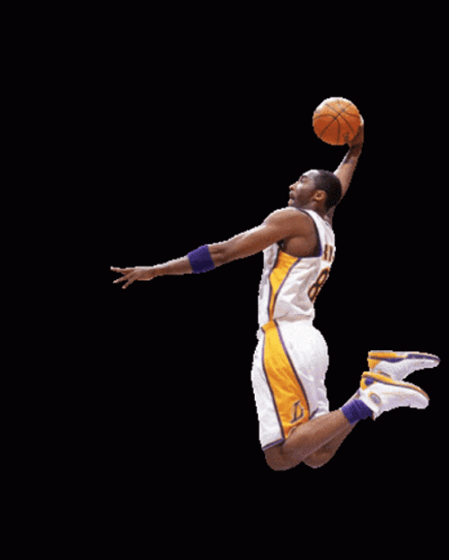 Kobe Bryant Iconic Dunk Pose GIF