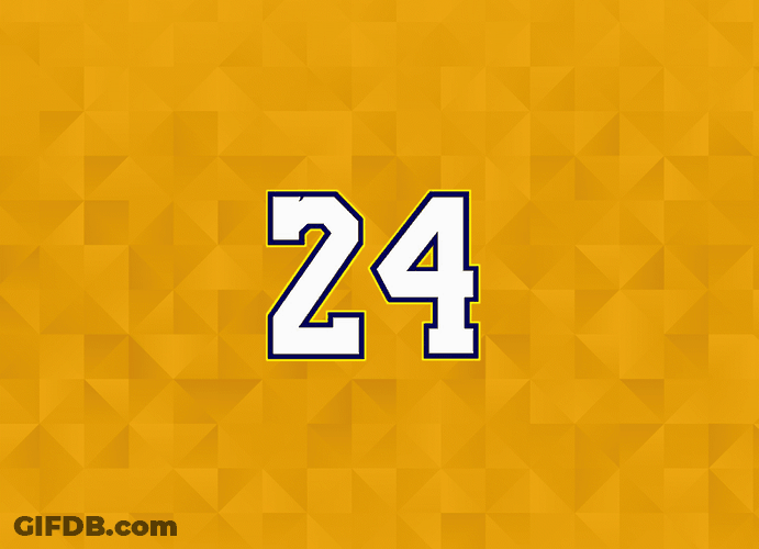 Kobe Bryant's Jersey Numbers GIF