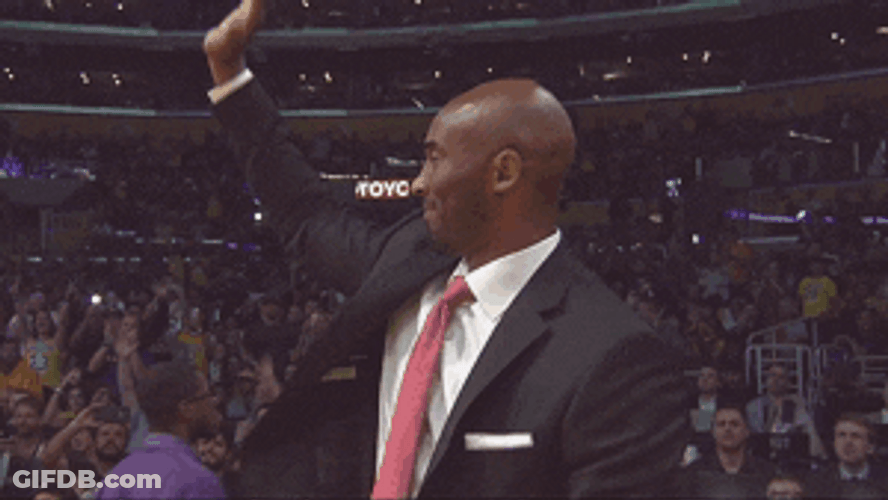 Kobe Bryant Thankful Wave GIF