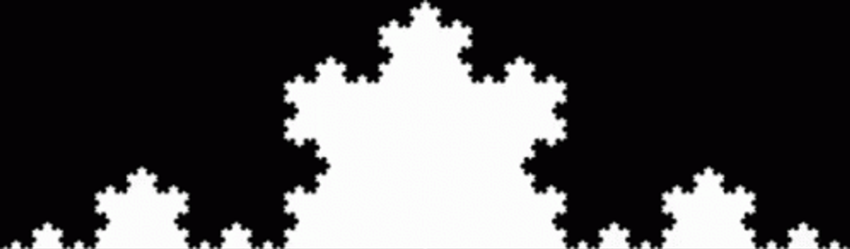 Koch's Snowflake Fractal GIF