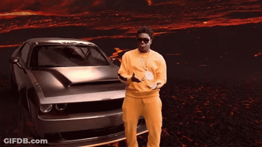 Kodak Black Dancing With A Car On Volcano GIF