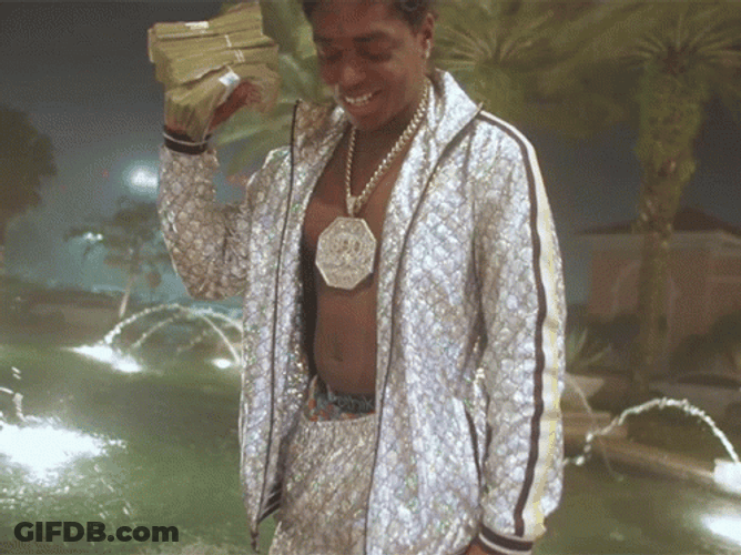 Kodak Black Holding Money GIF