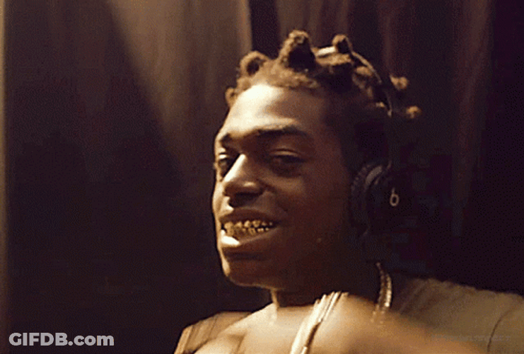 Kodak Black Showing His Gold Teeth GIF