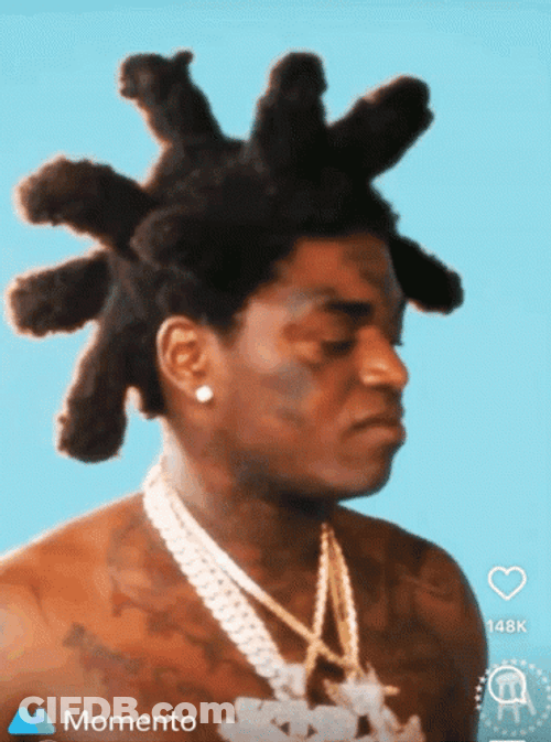 Kodak Black Unique Dreadlocks GIF