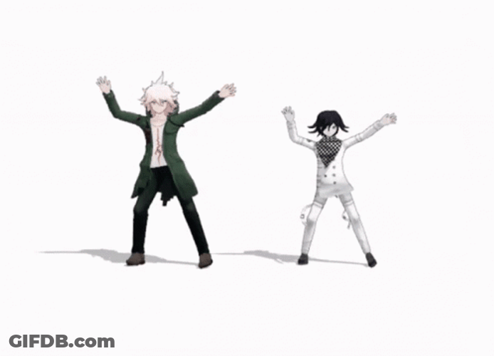 Kokichi An Shuichi Dancing GIF