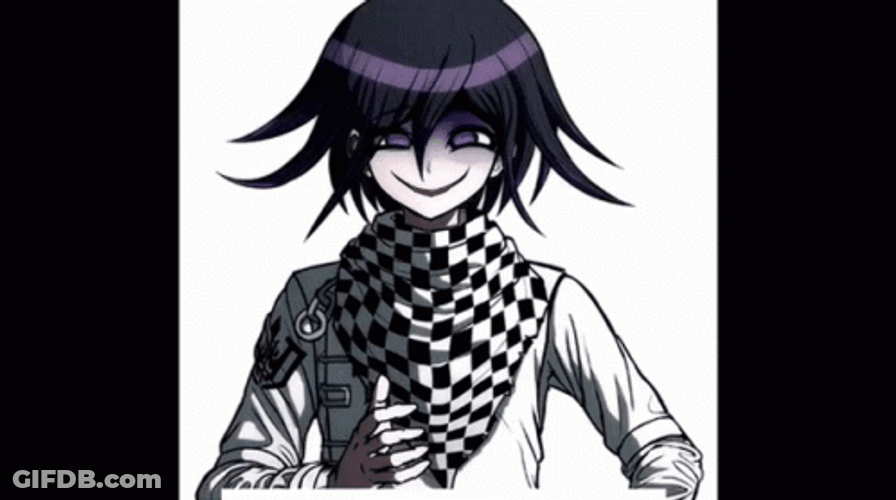 Kokichi Scary Smile GIF