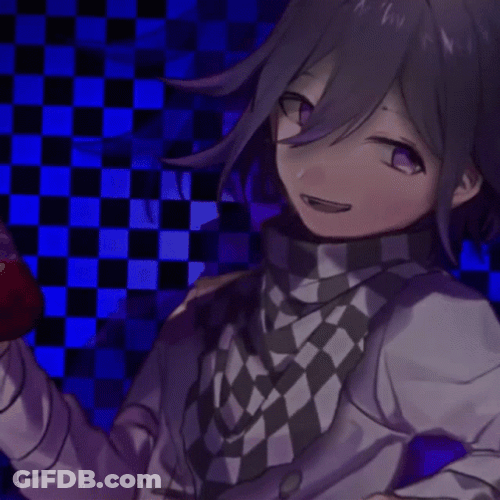 Kokichi Smirking GIF