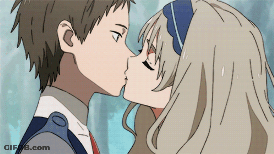 Kokoro Mitsuru Kiss Kiss GIF