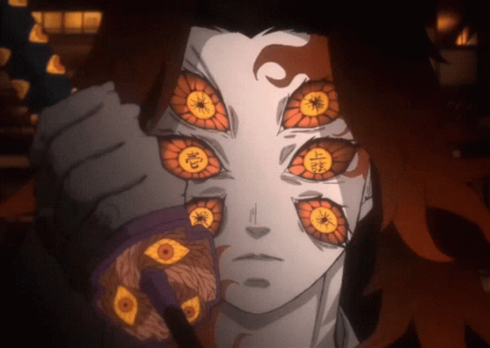 Kokushibo Six Eyes Open GIF