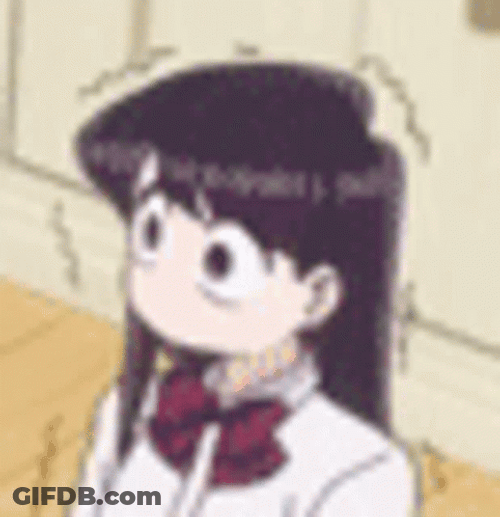 Komi Anxious Shaking GIF