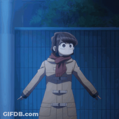Komi Looking Around GIF