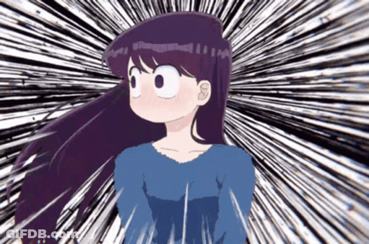 Komi Overwhelmed Feelings GIF