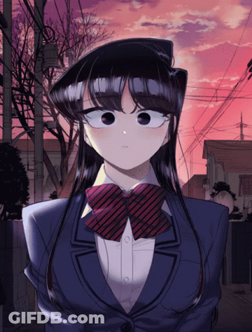Komi San Colored Panel GIF