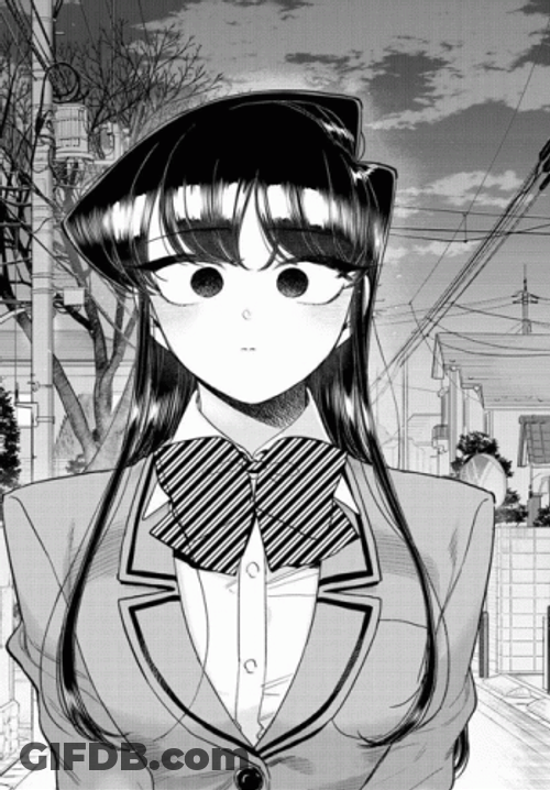 Komi San Cute Faces GIF