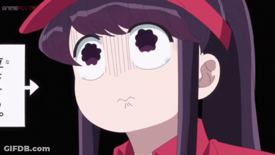 Komi San Gets A Job GIF