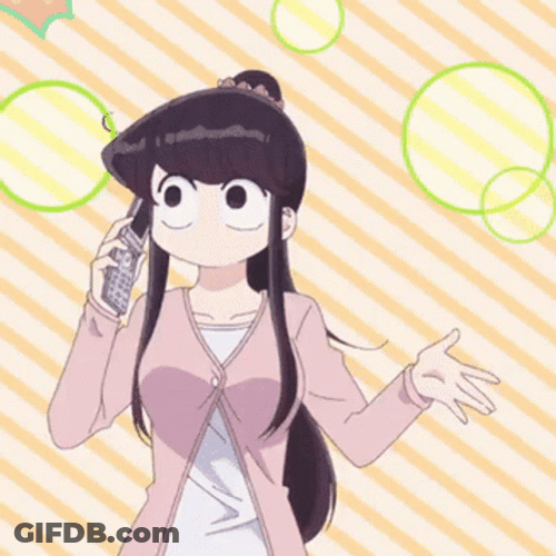 Komi San Phone Calling GIF