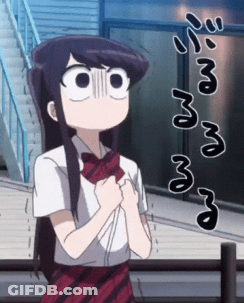 Komi San Praying GIF