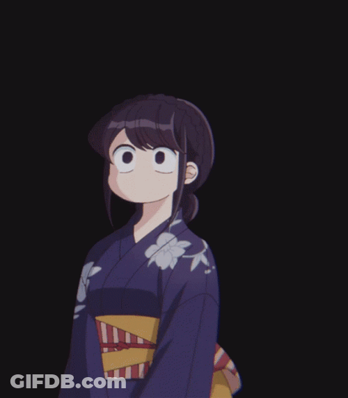 Komi San Relieved GIF