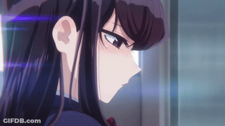 Komi San Social Anxiety GIF