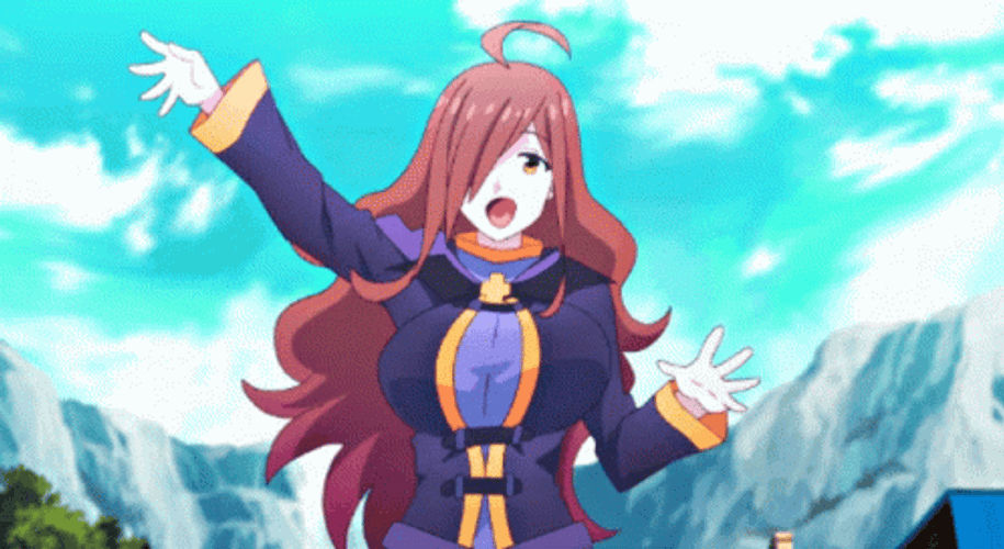 Konosuba Anime Wiz Waving Happily GIF