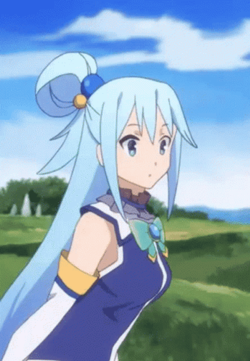Konosuba Aqua Cute Whistling GIF