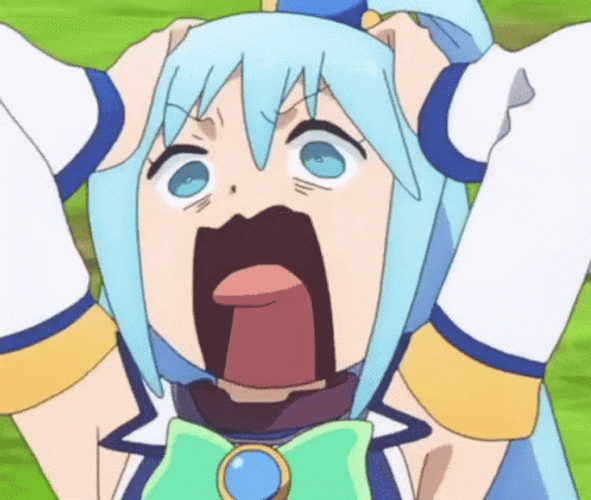 Konosuba Aqua Dizzy Crazy GIF