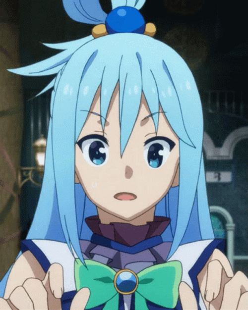 Konosuba Aqua Pretty Face GIF
