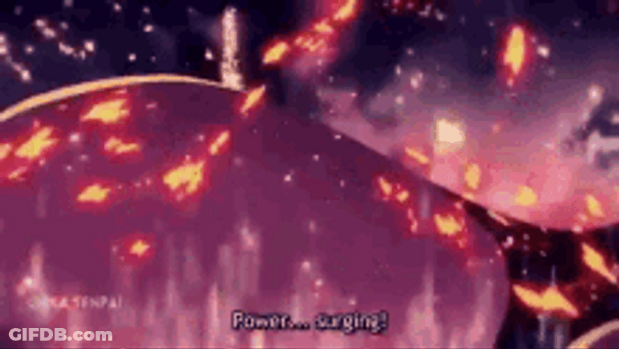 KonoSuba Megumin Unlimited Power Surging GIF