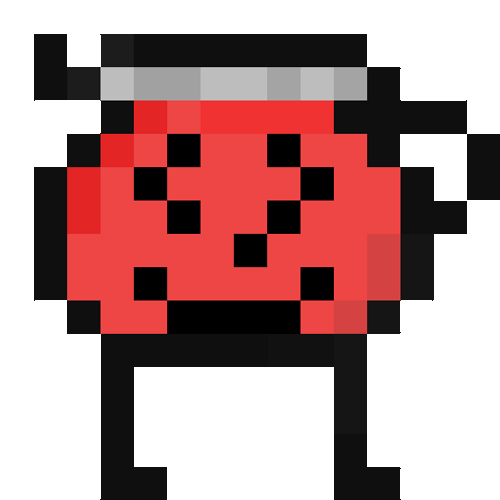 Kool Aid Man 8 Bit Pixelated Bouncing GIF