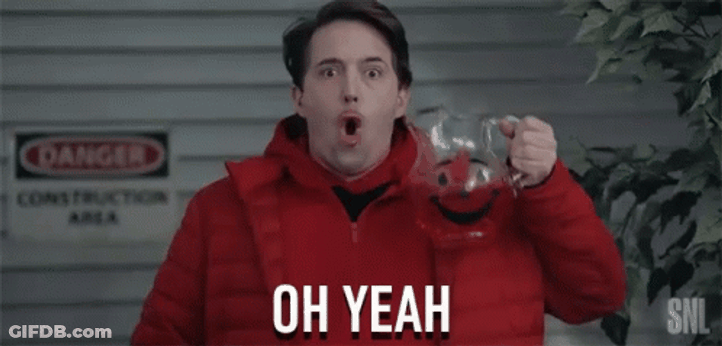Kool Aid Man Oh Yeah Snl Parody GIF