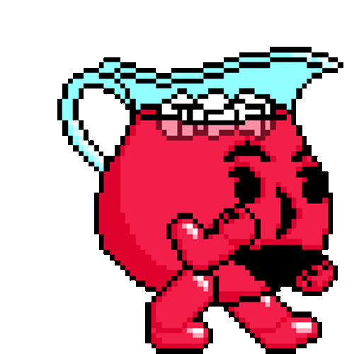 Kool Aid Man Running Pixelated GIF