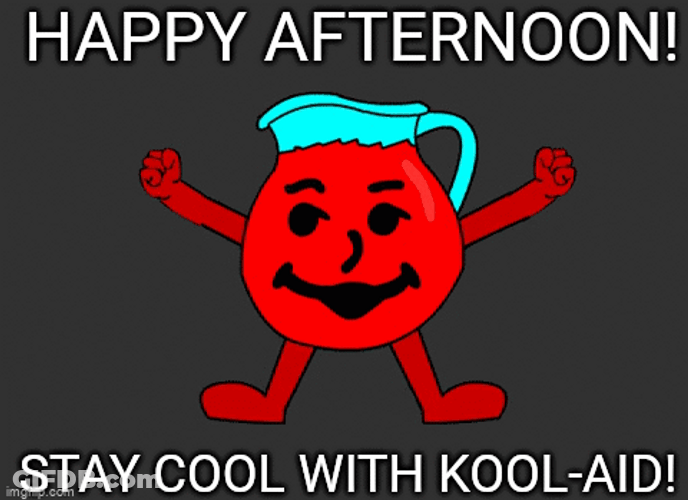 Kool Aid Man Staying Cool GIF