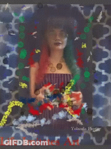 Kool Aid Man Woman Painting GIF
