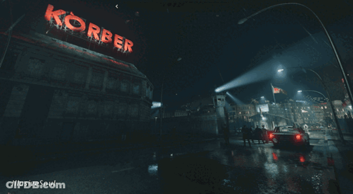Korber Written In Red On Building GIF