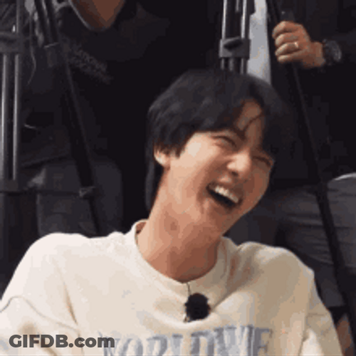 Korean Boy Jin Laughing GIF