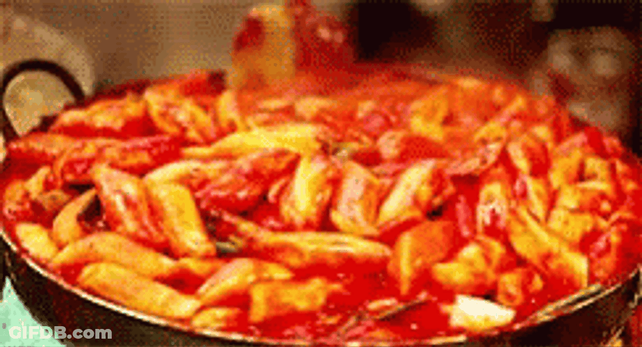 Korean Food Duboki Penne Shaped GIF
