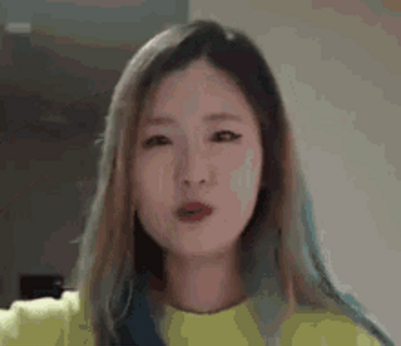 Korean Girl Salute GIF