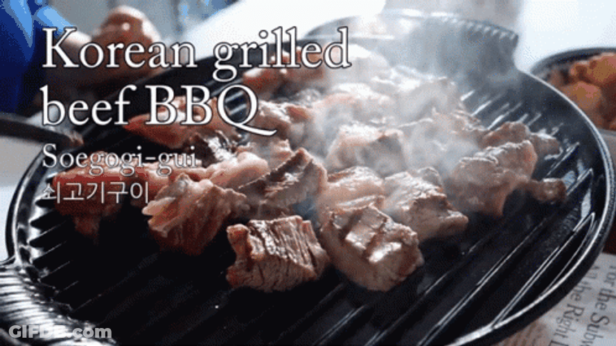 Korean Grilling Beef Bbq GIF